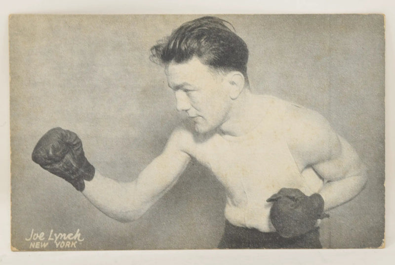 Joe Lynch Boxing Exhibit Card Postcard Penny Arcade Photo 1928 5 x 3
