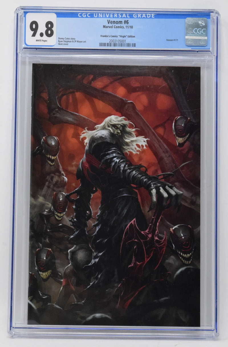 Venom 6 Marvel 2018 CGC 9.8 Skan Srisuwan Virgin Variant Knull