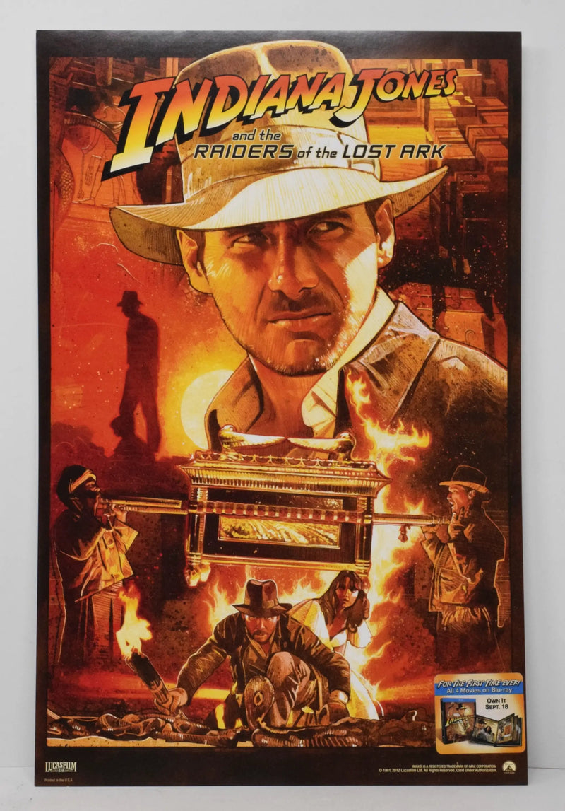 Indiana Jones And The Raiders Of The Lost Ark Poster Blu Ray 11 x 17
