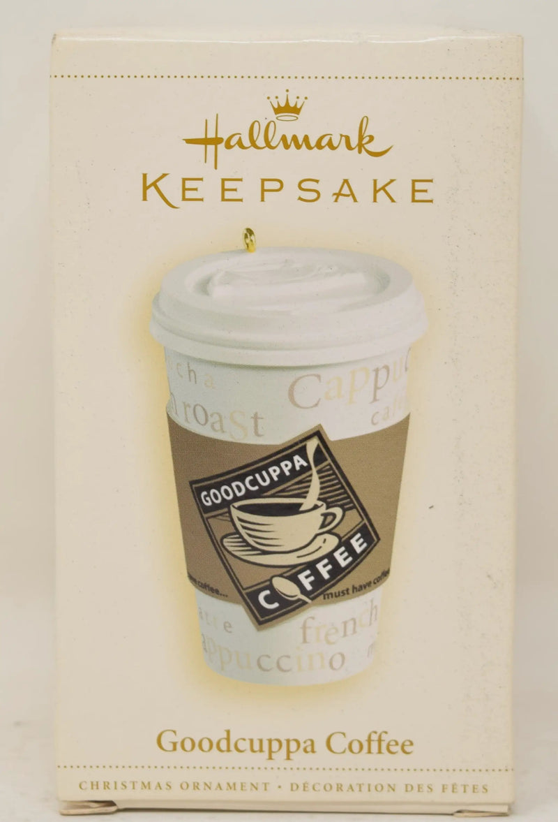 Hallmark Keepsake Ornament Goodcuppa Coffee Cup Christmas Tree 2008 NIB