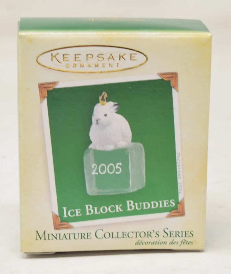 Hallmark Keepsake Ornament Ice Block Buddies Bunny Rabbit Christmas Tree 2005 NIB