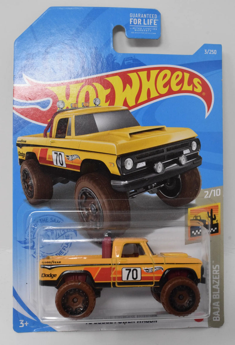 Hot Wheels 70 Dodge Power Wagon Baja Blazers 2/10 3 DieCast Car New