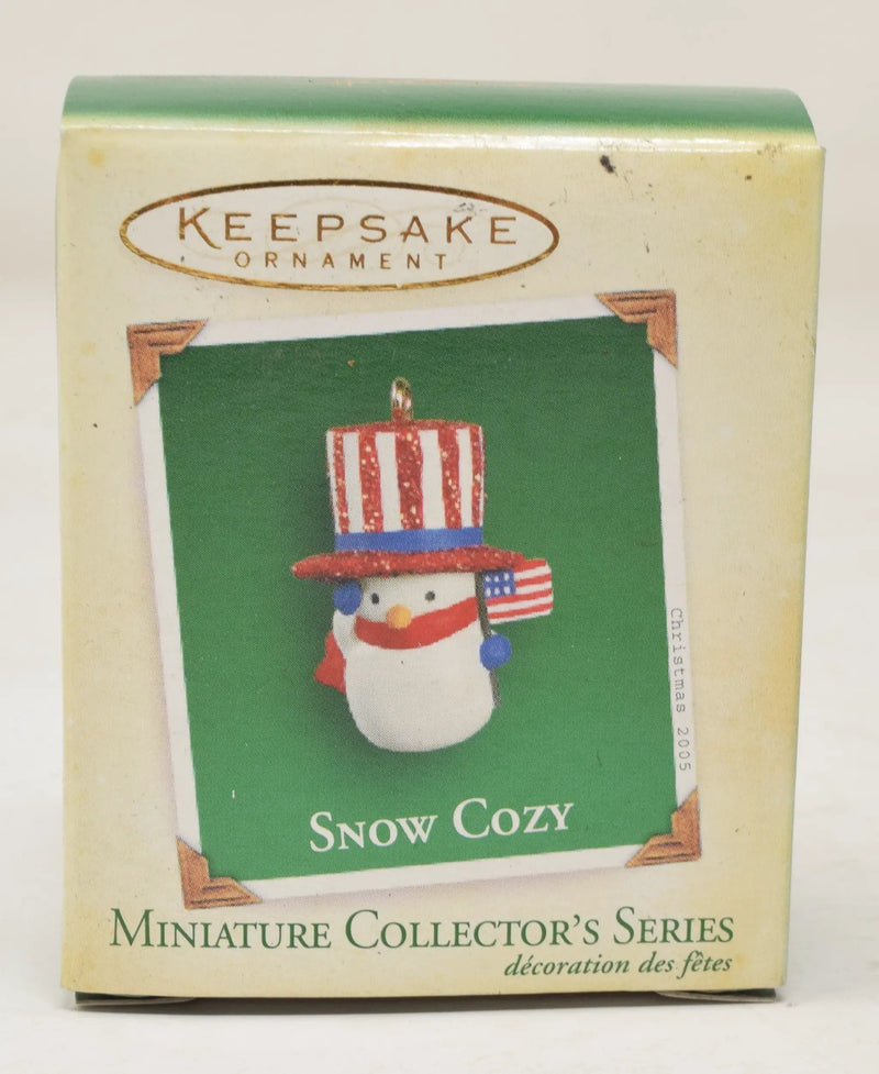 Hallmark Keepsake Ornament Snow Cozy Snowman Christmas Tree 2005 NIB