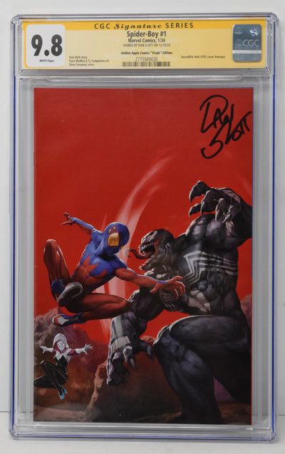 Spider-Boy #1 Marvel 2023 Skan Hulk 181 Virgin CGC SS 9.8 SIGNED Dan Slott