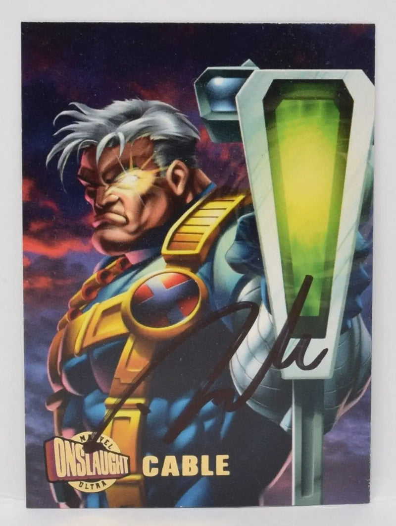 Marvel Ultra Onslaught Cable 32 Trading Card Fleer 1996 Signed Darick Robertson