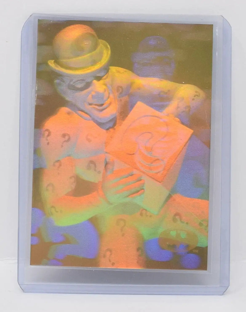 Batman Holo Series Riddler H2 Gold Hologram DC Skybox 1996