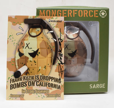 Frank Kozik Kidrobot Sarge Camo Desert Storm Mongerforce Mongers Signed