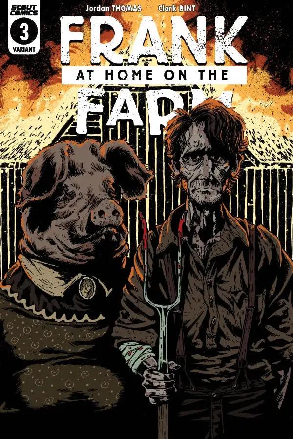 Frank At Home On The Farm #3 Webstore Anna Readman American Gothic Homage Variant  (03/24/2021) Scout