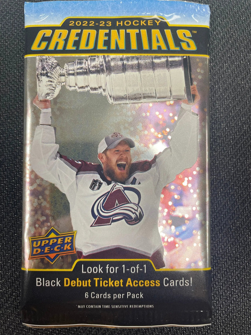 2022 Upper Deck Credentials Single Pack