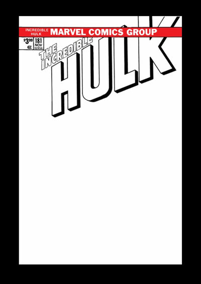 Incredible Hulk 181 Marvel FACSIMILE EDITION 1st Wolverine Blank Sketch Variant (03/27/2019)