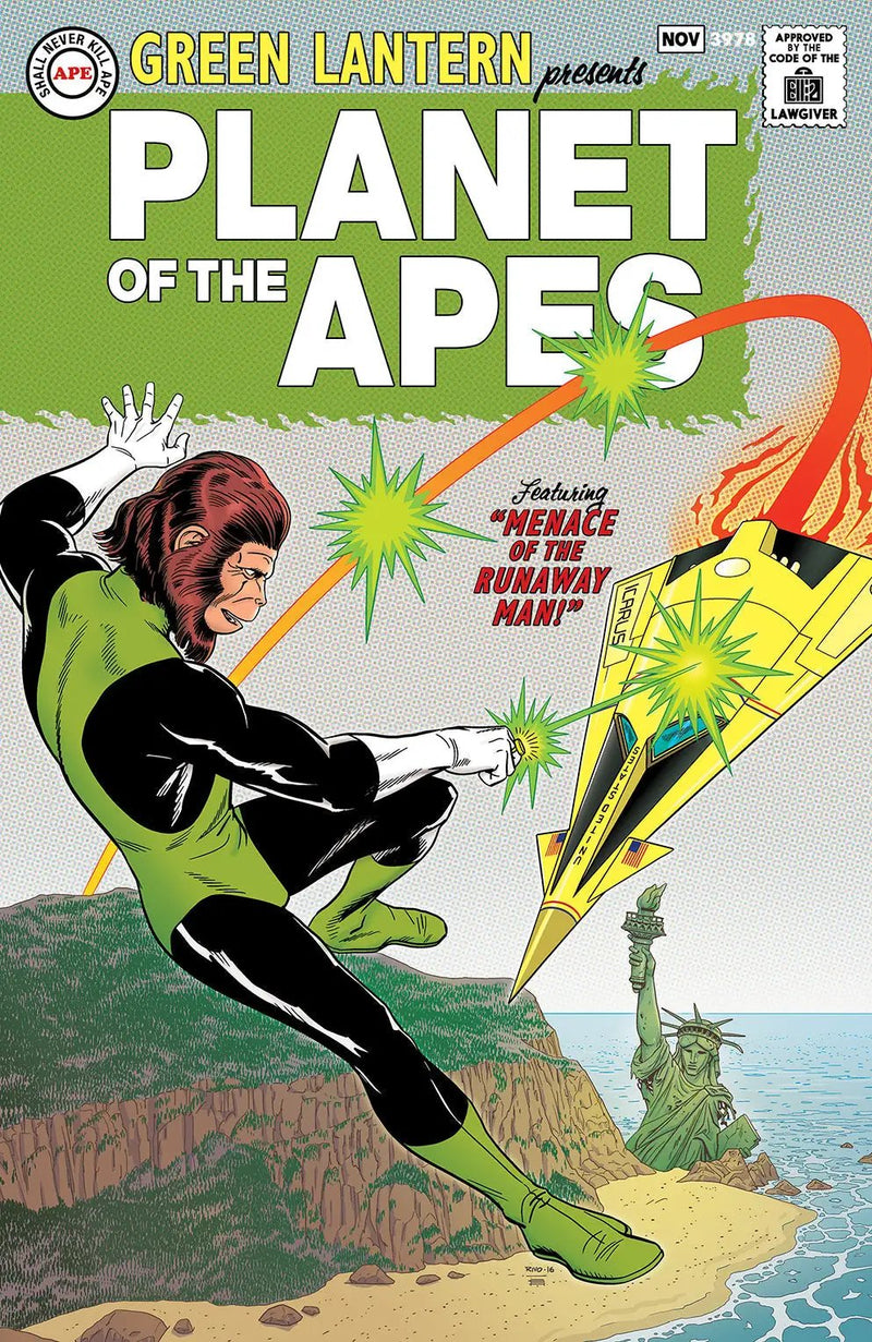 PLANET OF APES GREEN LANTERN #1 Boom 2017 1:25 Paul RIVOCHE Showcase 22 Homage Variant