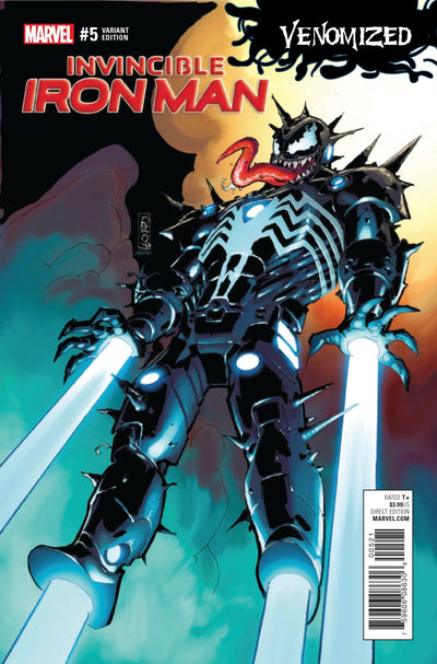 Invinicble Iron Man #5 Marvel 2017 NM+ 9.8 Rick Leonardi Venomized Venom Variant