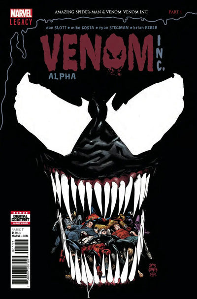 AMAZING SPIDER-MAN VENOM INC ALPHA #1 Marvel 2018 1st Maniac Ryan Stegman