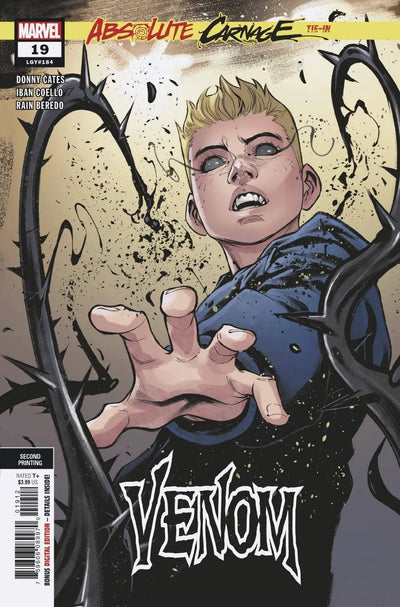 VENOM #19 2nd Print Iban Coello Variant AC (12/11/2019) Marvel