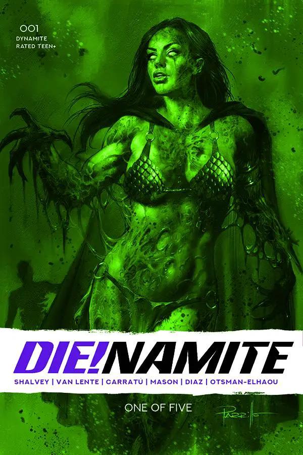Die!Namite #1 1:13 Lucio Parrillo Trade Bloody Red Tint FOC Variant (10/14/2020) Dynamite