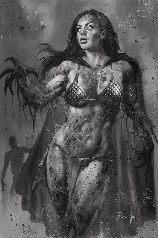Die!Namite #1 1:25 Lucio Parrillo Living Dead Greyscale Virgin FOC Variant (10/14/2020) Dynamite