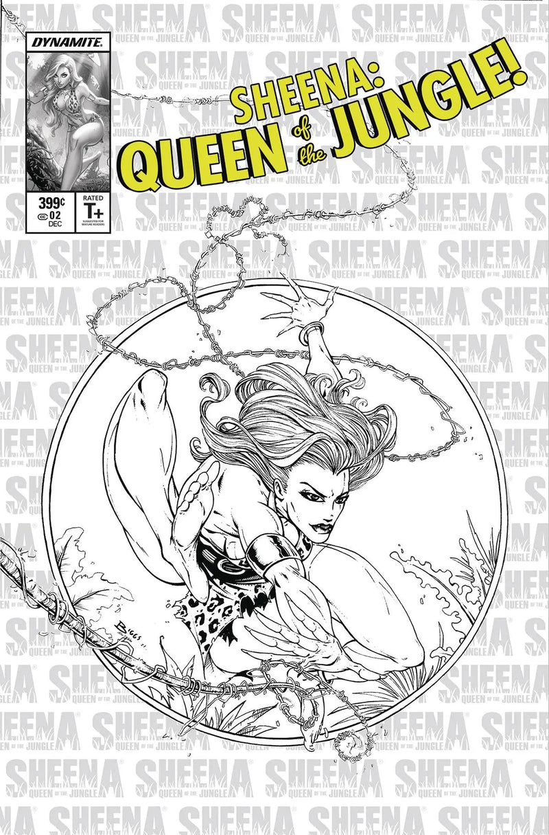 Sheena Queen Jungle #2 P 1:11 Jamie Biggs Amazing Spider-Man 300 Sketch Variant (12/15/2021) Dynamite