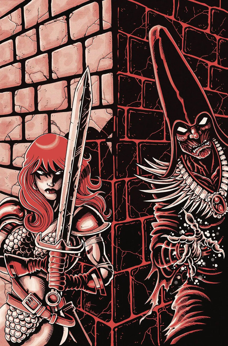 Red Sonja (2021) #6 P 1:11 Ken Haeser TMNT Raphael 1 Homage Virgin FOC Bonus Variant (02/23/2022) Dynamite