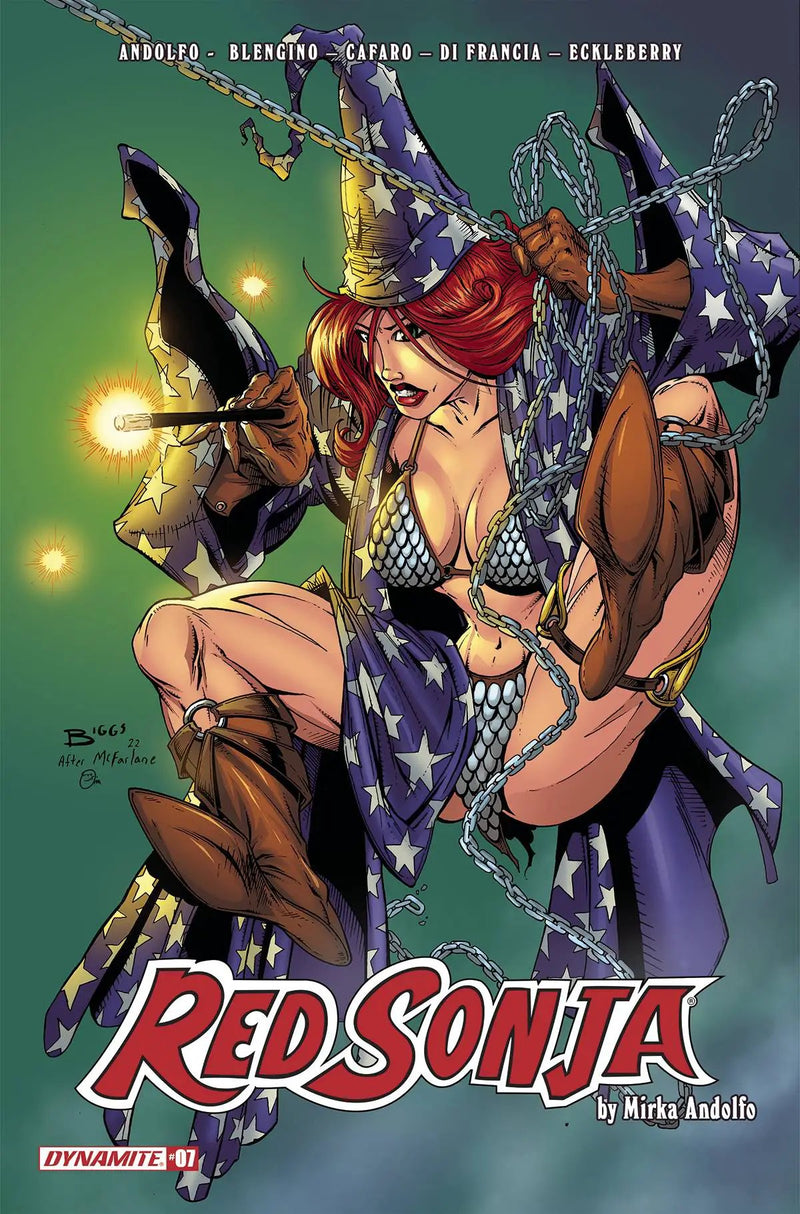 Red Sonja (2021) #7 L Jamie Biggs Wizard Homage FOC Bonus Variant (03/23/2022) Dynamite