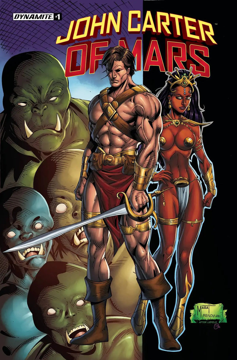John Carter Of Mars #1 Q Marat Mychaels Rob Liefeld Homage FOC Bonus Variant (04/20/2022) Dynamite