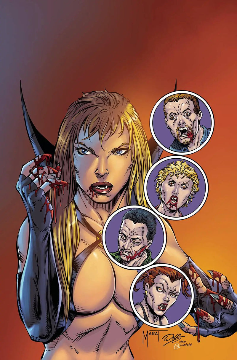 Draculina #3 R 1:11 Marat Mychaels Rob Liefeld Homage Virgin FOC Bonus Variant (04/27/2022) Dynamite