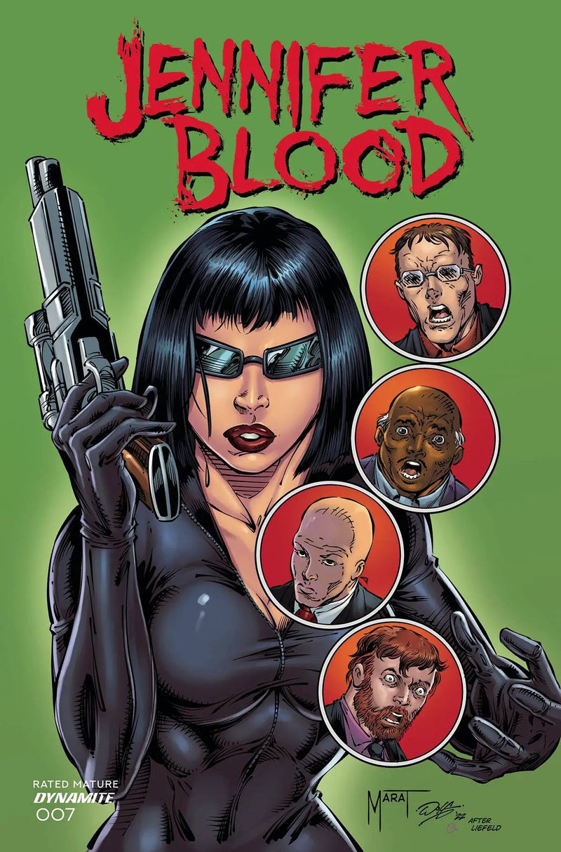 Jennifer Blood #7 L Marat Mychaels Rob Liefeld Homage FOC Bonus Variant (Mr) (04/20/2022) Dynamite