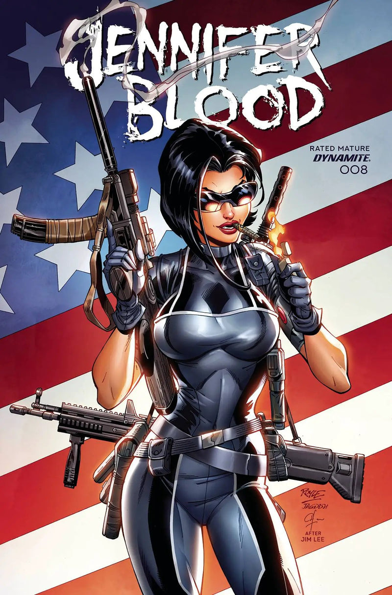 Jennifer Blood #8 L John Royle Jim Lee Homage FOC Bonus Variant (Mr) (05/18/2022) Dynamite