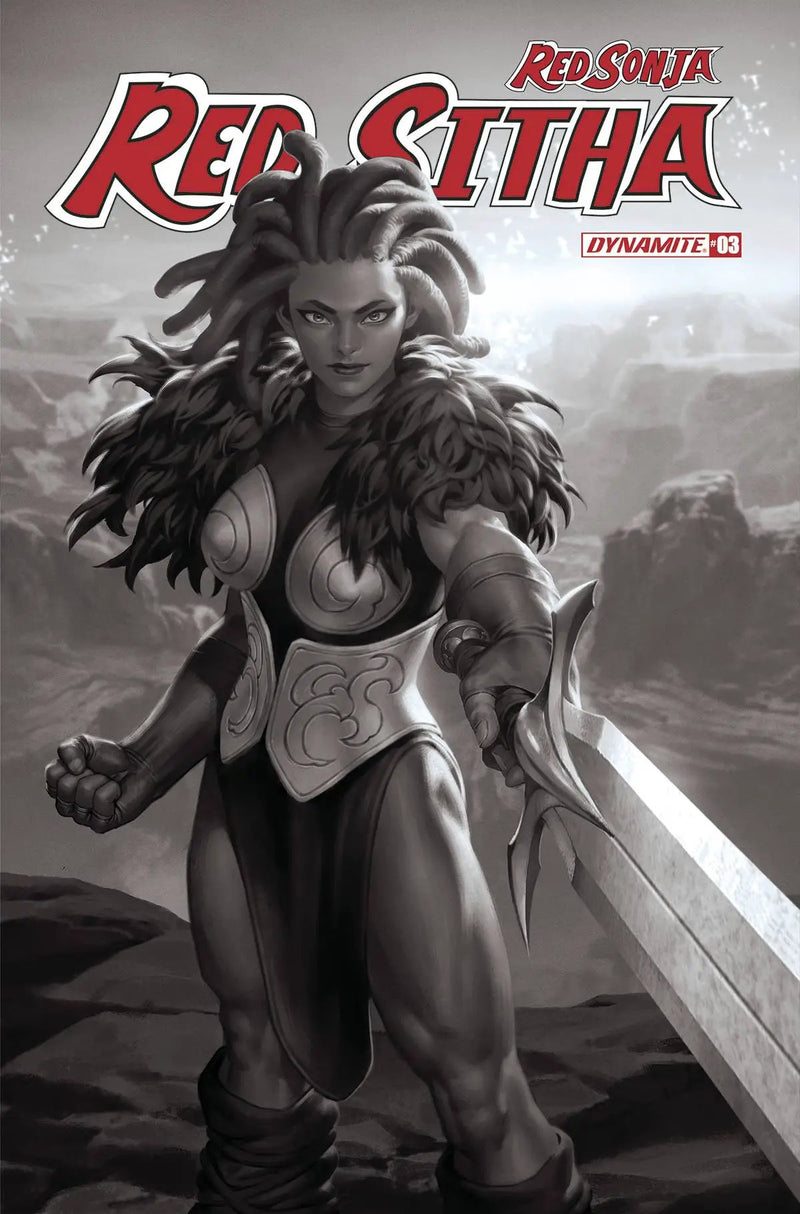 Red Sonja Red Sitha #3 O 1:10 Jung-Geun Yoon B&W FOC Bonus Variant (07/06/2022) Dynamite
