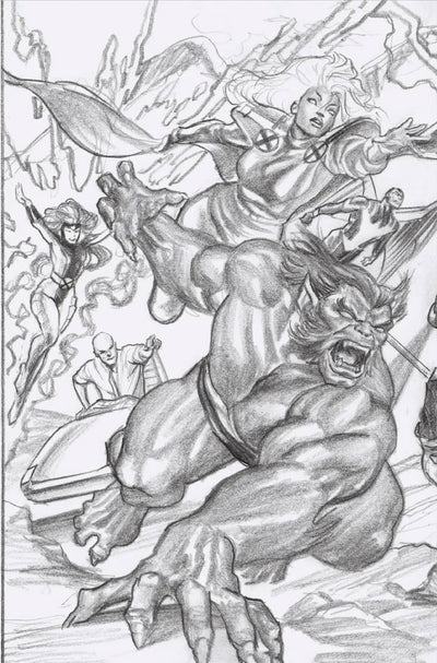 X-Men #25 I 1:100 Alex Ross Virgin Sketch Connecting X-Men Part B Variant (08/02/2023) Marvel