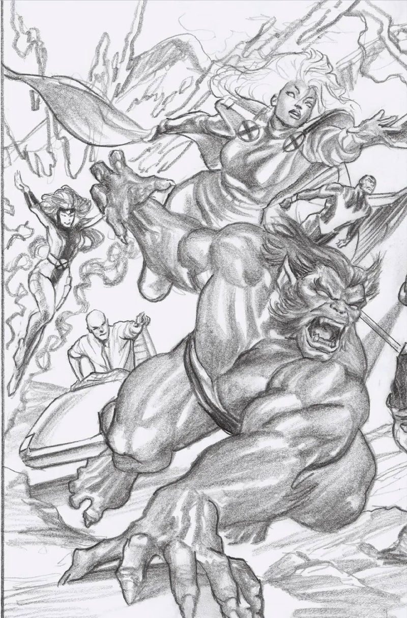 X-Men #25 I 1:100 Alex Ross Virgin Sketch Connecting X-Men Part B Variant (08/02/2023) Marvel