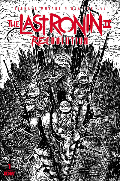 Teenage Mutant Ninja Turtles TMNT The Last Ronin Ii Re-Evolution #1 I 1:100 Eastman B&W (03/06/2024) Idw