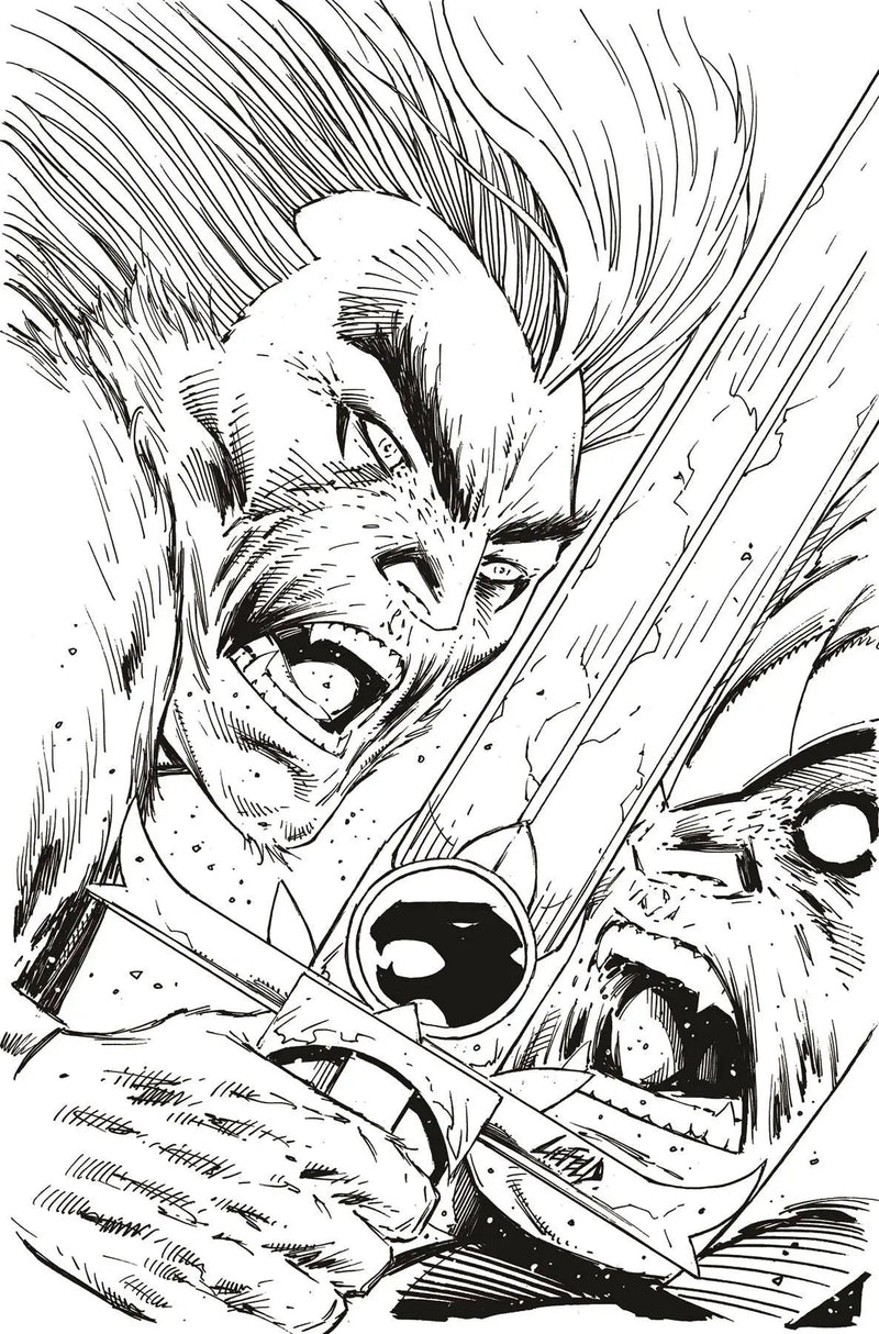 Thundercats #2 Zd 1:11 Foc Rob Liefeld B&W Virgin Variant (03/13/2024) Dynamite