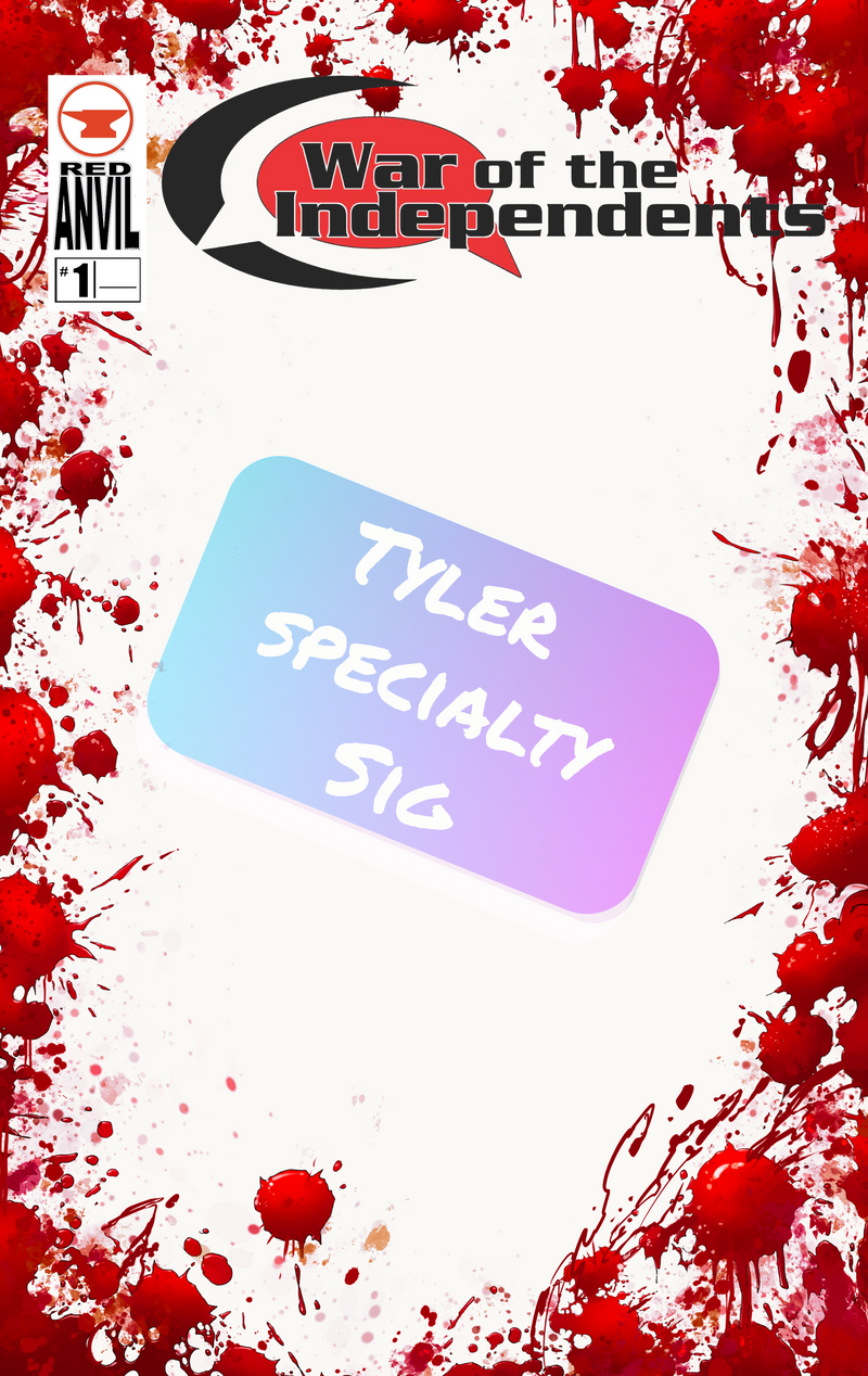 WOTI #1 Tyler Kirkham Specialty Sig Signed Battle Damage Sketch Blank Exclusive -PREORDER