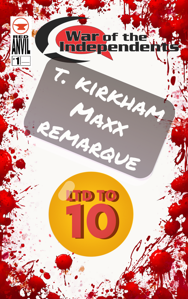WOTI #1 Tyler Kirkham MAXX Remarque LTD 10 Battle Damage Sketch Blank Exclusive -PREORDER
