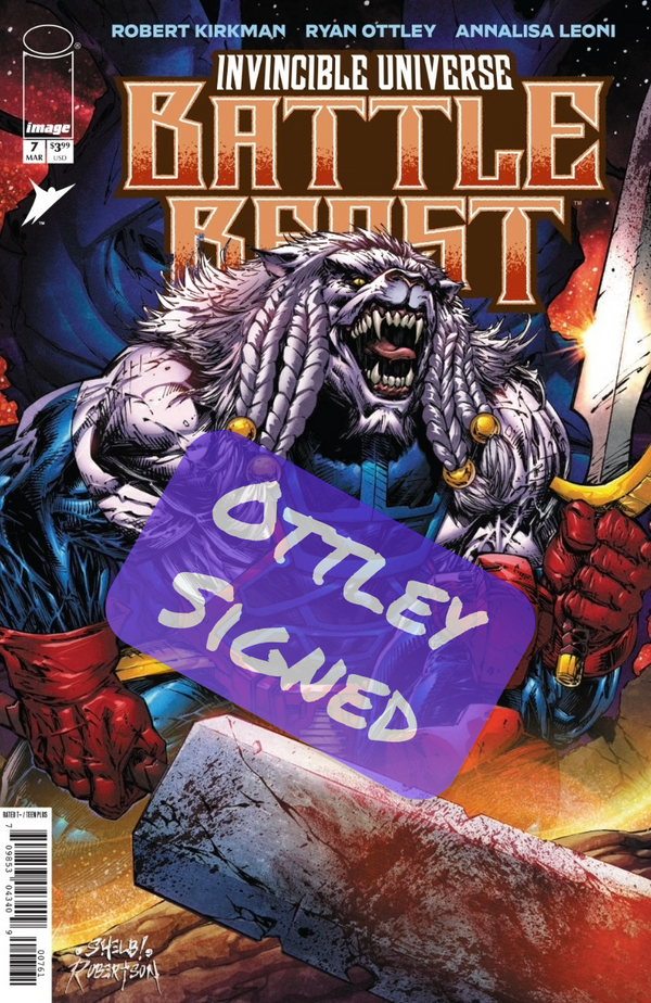 Battle Beast #7 Ottley Signed Shelby Robertson Trade Foil Exclusive
