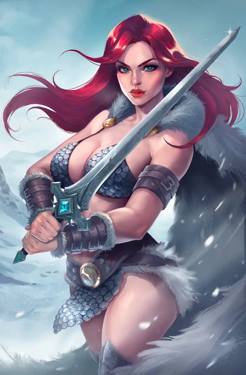 RED SONJA #17 - TOFUSENSHI VIRGIN VARIANT KNIGHT OF COMICS EXCLUSIVE LTD 500