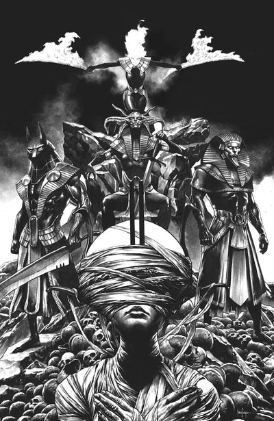 X Of Swords Stasis #1 Unknown Comics Mico Suayan Exclusive B&W Virgin Var (10/28/2020)