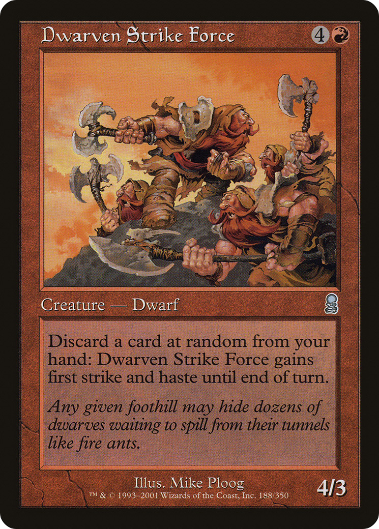 Dwarven Strike Force (ODY-188) - Odyssey Foil