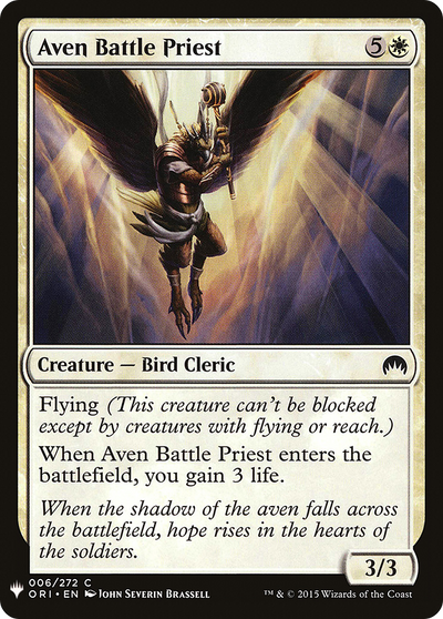 Aven Battle Priest (LIST-ORI-6) - The List