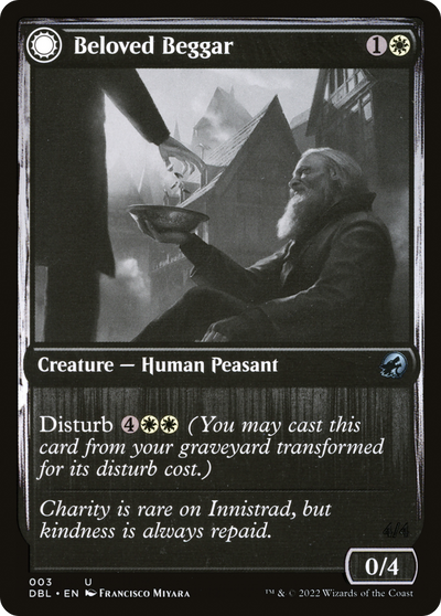 Beloved Beggar // Generous Soul (DBL-003) - Innistrad: Double Feature: (Double Faced Transform)