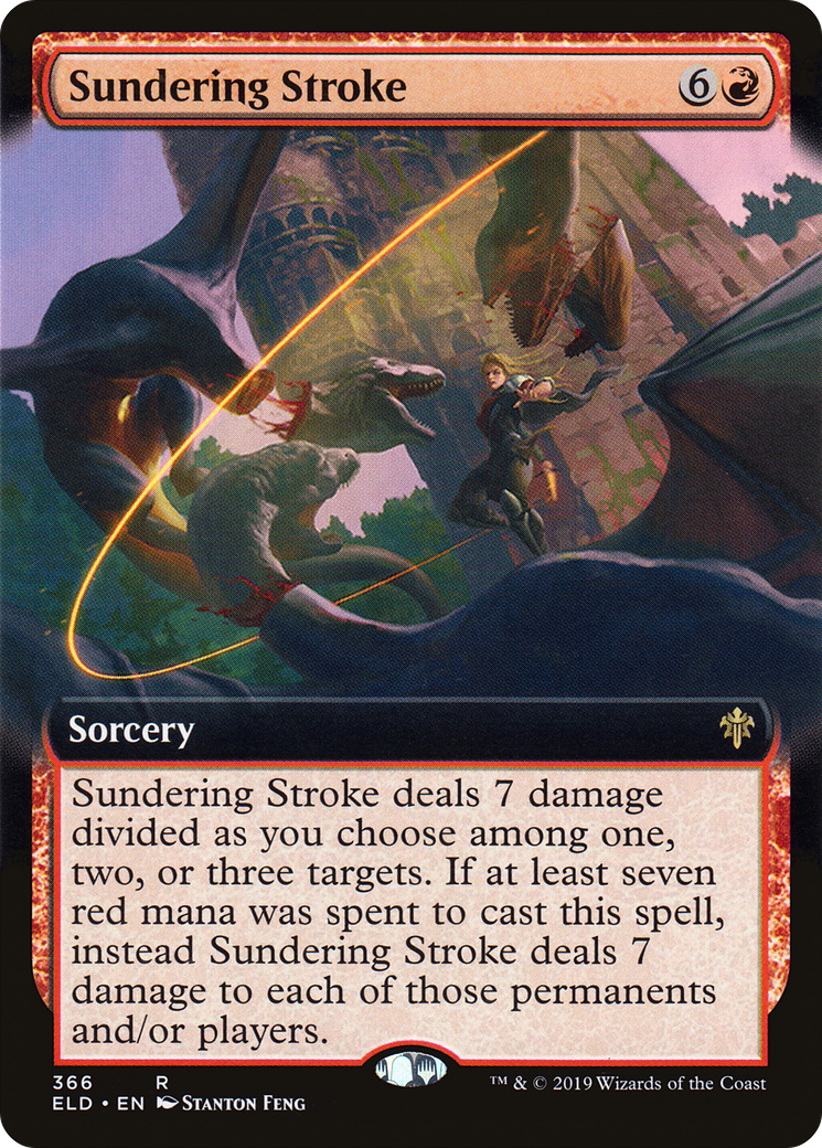 Sundering Stroke (ELD-366) - Throne of Eldraine: (Extended Art)