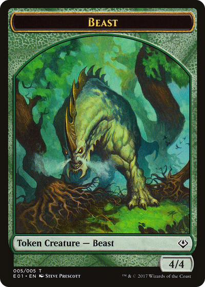 Beast (AC2-5 // 1) - Archenemy: Nicol Bolas Tokens