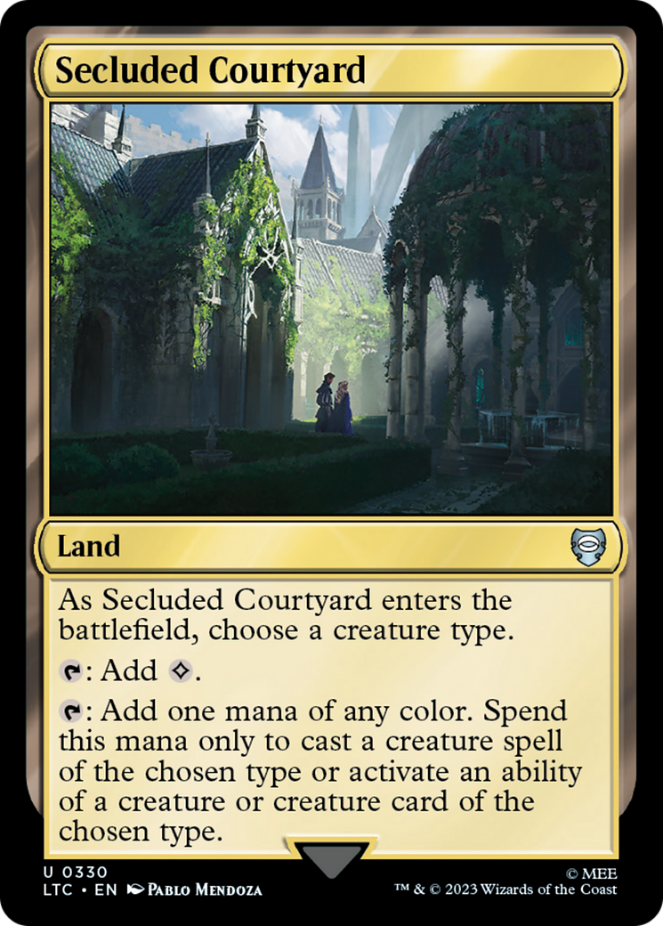 Secluded Courtyard (LTC-330) - Tales of Middle-earth Commander