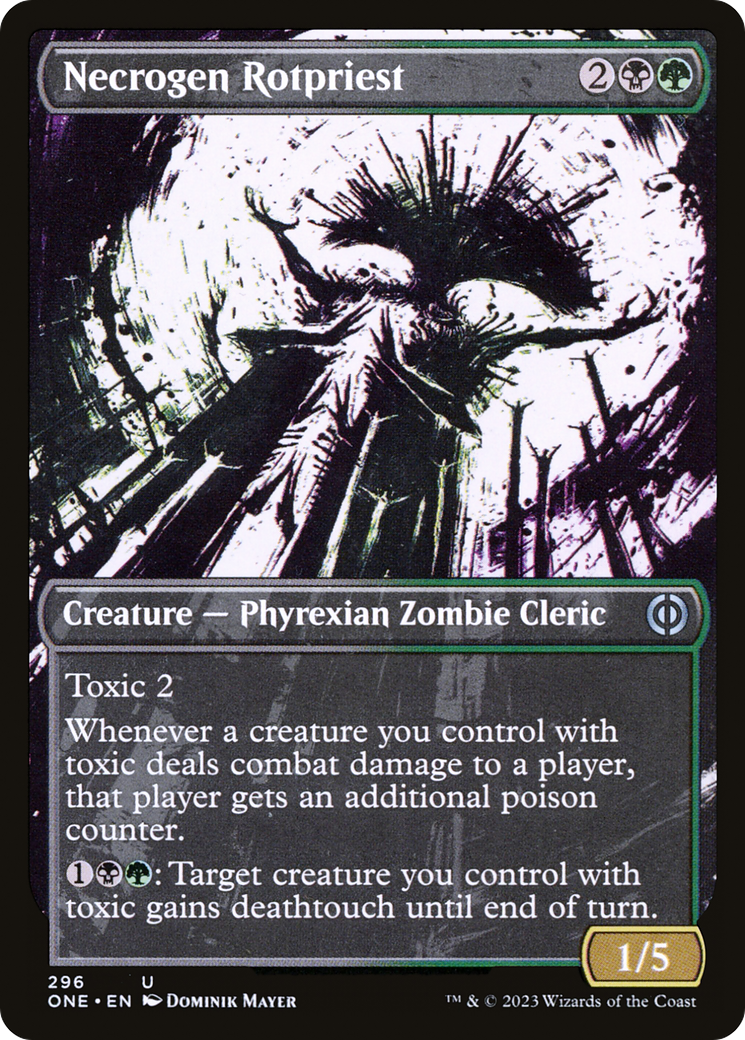 Necrogen Rotpriest (ONE-296) - Phyrexia: All Will Be One: (Showcase) Foil