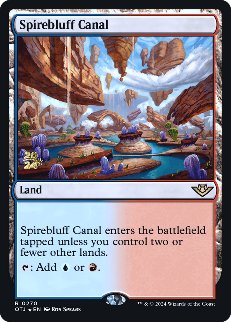 Spirebluff Canal (PRE-270) - Outlaws of Thunder Junction Promos Foil