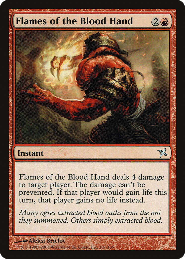 Flames of the Blood Hand (BOK-101) - Betrayers of Kamigawa Foil