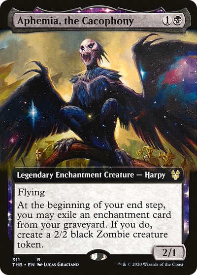Aphemia, the Cacophony (THB-311) - Theros Beyond Death: (enchantment, Extended Art)