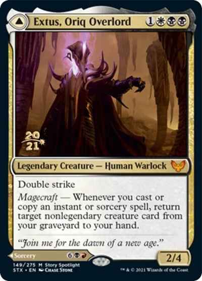 Extus, Oriq Overlord // Awaken the Blood Avatar (PRE-149S) - Strixhaven: School of Mages Promos Foil