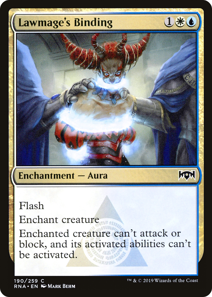 Lawmage's Binding (RNA-190) - Ravnica Allegiance