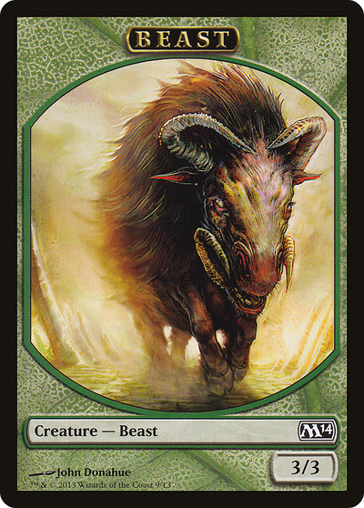 Beast (M14-009) - Magic 2014 Tokens